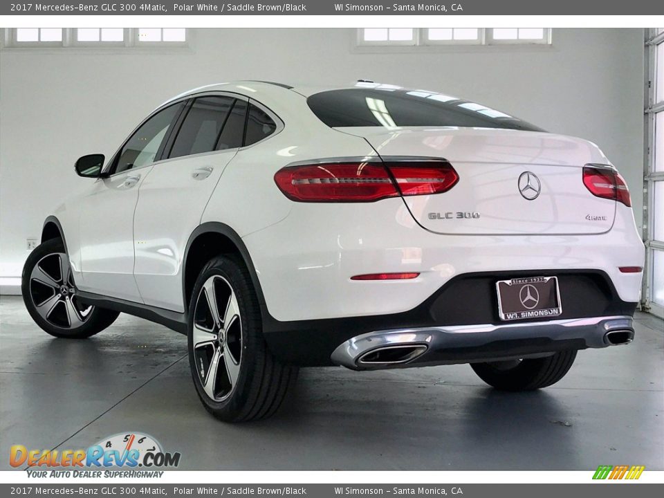 2017 Mercedes-Benz GLC 300 4Matic Polar White / Saddle Brown/Black Photo #10