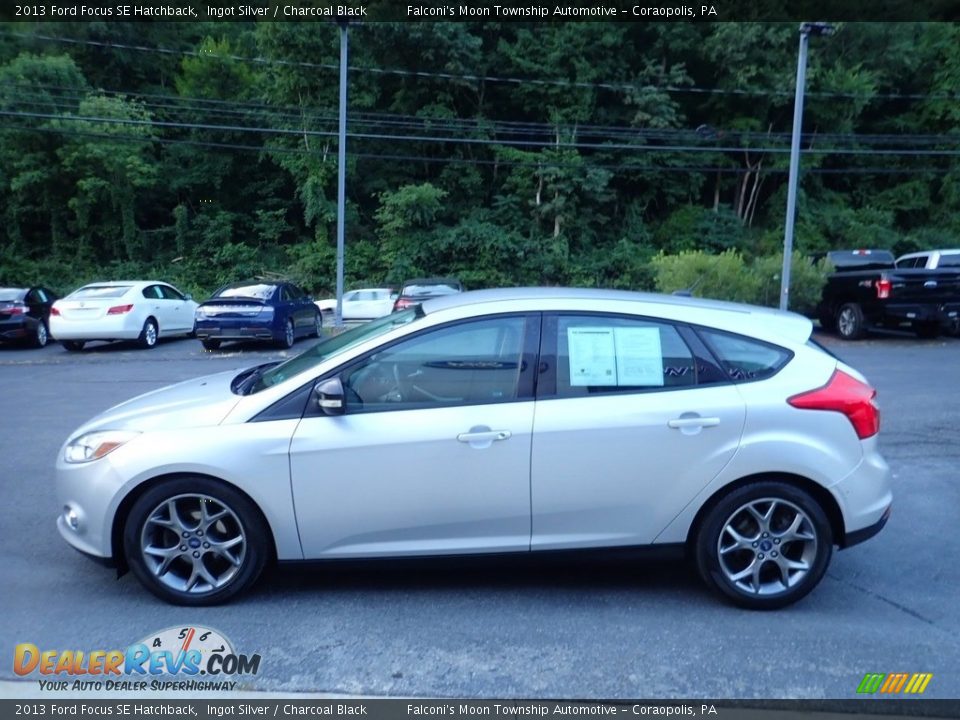 2013 Ford Focus SE Hatchback Ingot Silver / Charcoal Black Photo #6