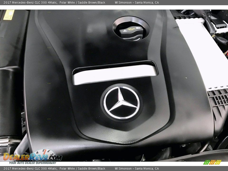 2017 Mercedes-Benz GLC 300 4Matic Polar White / Saddle Brown/Black Photo #31