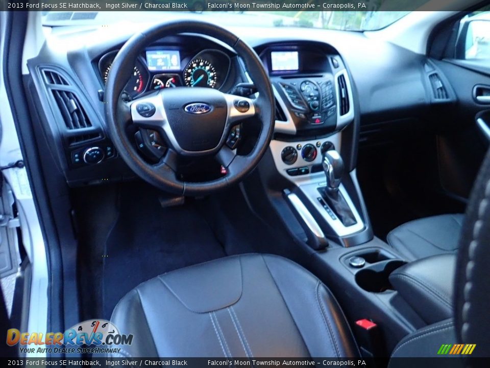 2013 Ford Focus SE Hatchback Ingot Silver / Charcoal Black Photo #17