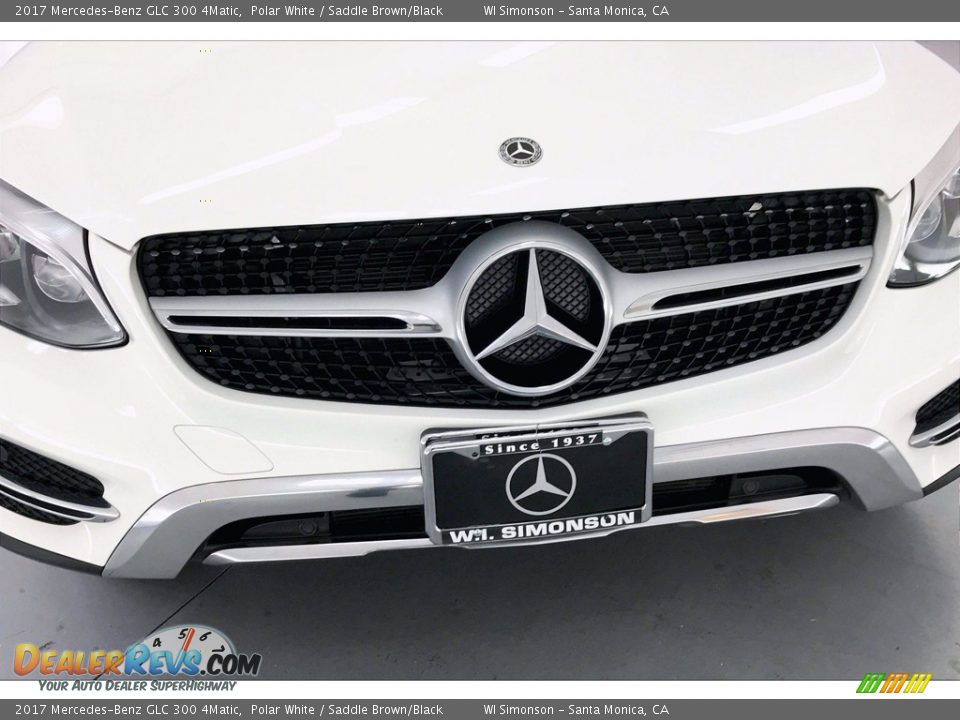 2017 Mercedes-Benz GLC 300 4Matic Polar White / Saddle Brown/Black Photo #33