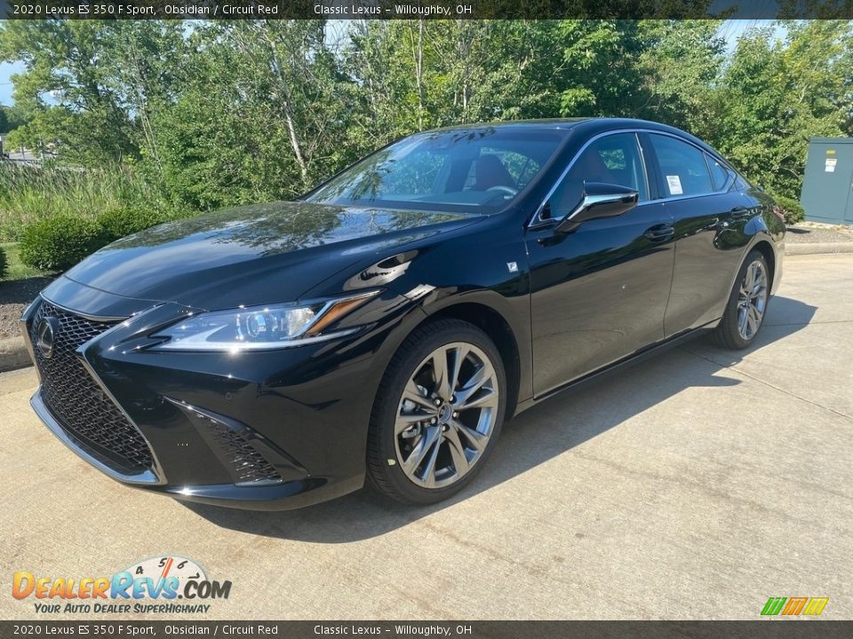 2020 Lexus ES 350 F Sport Obsidian / Circuit Red Photo #1