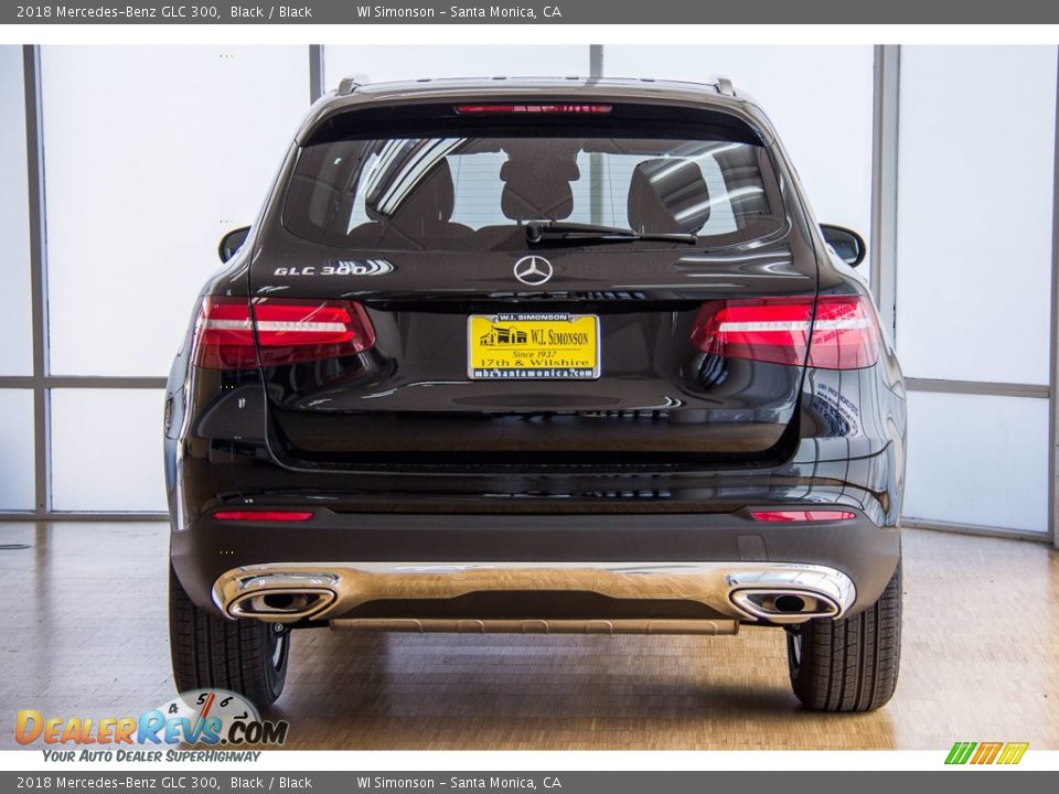 2018 Mercedes-Benz GLC 300 Black / Black Photo #4