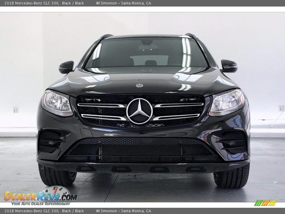 2018 Mercedes-Benz GLC 300 Black / Black Photo #2