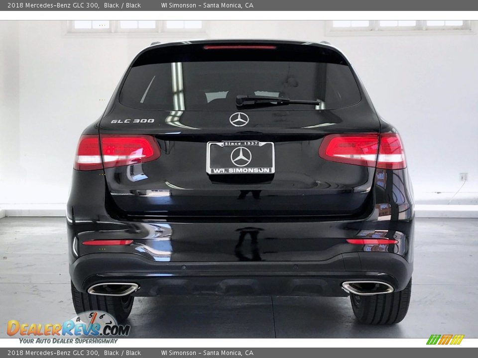 2018 Mercedes-Benz GLC 300 Black / Black Photo #3