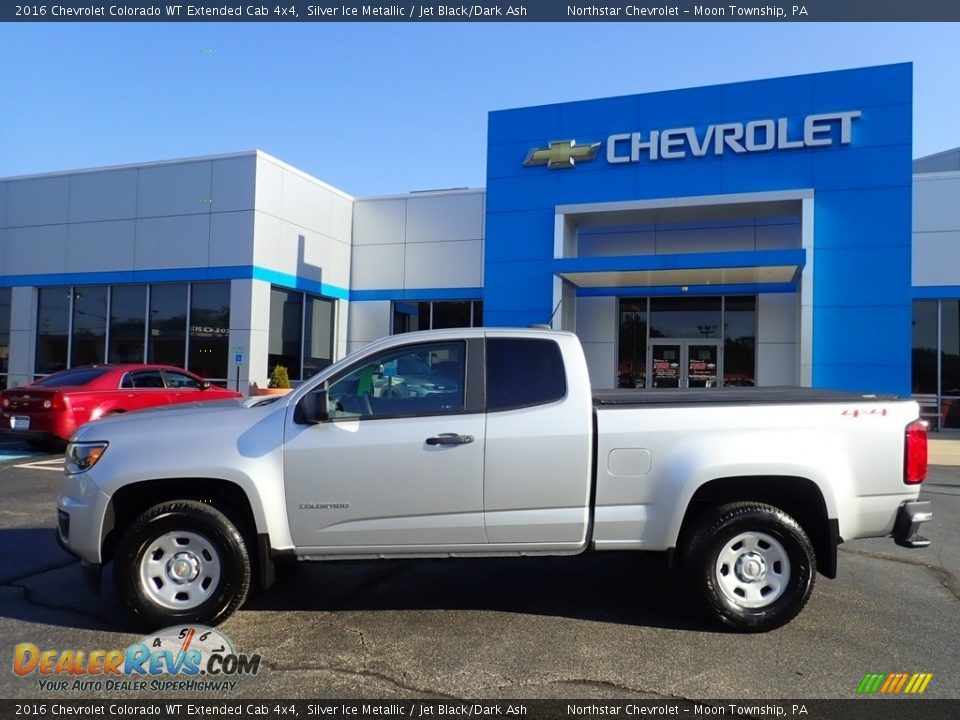 Silver Ice Metallic 2016 Chevrolet Colorado WT Extended Cab 4x4 Photo #3