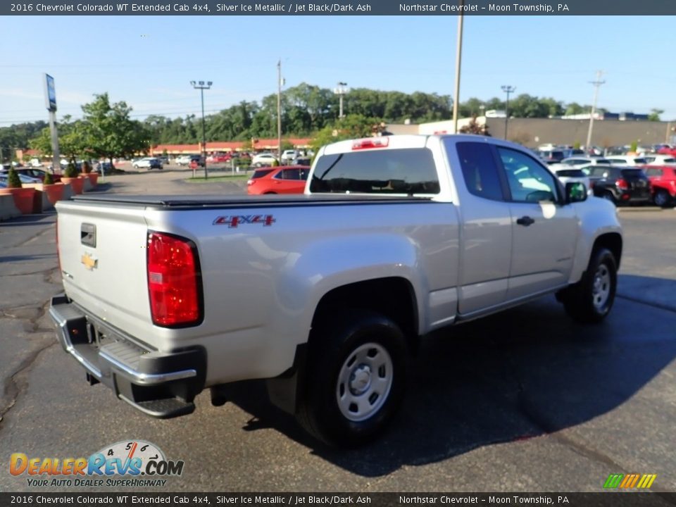 2016 Chevrolet Colorado WT Extended Cab 4x4 Silver Ice Metallic / Jet Black/Dark Ash Photo #8