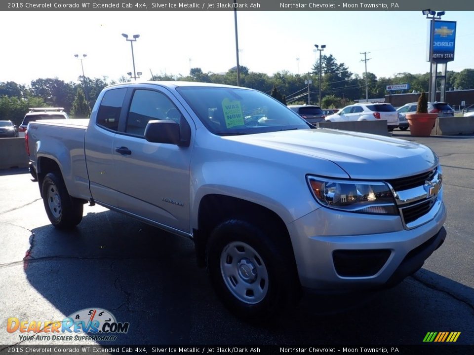 2016 Chevrolet Colorado WT Extended Cab 4x4 Silver Ice Metallic / Jet Black/Dark Ash Photo #10