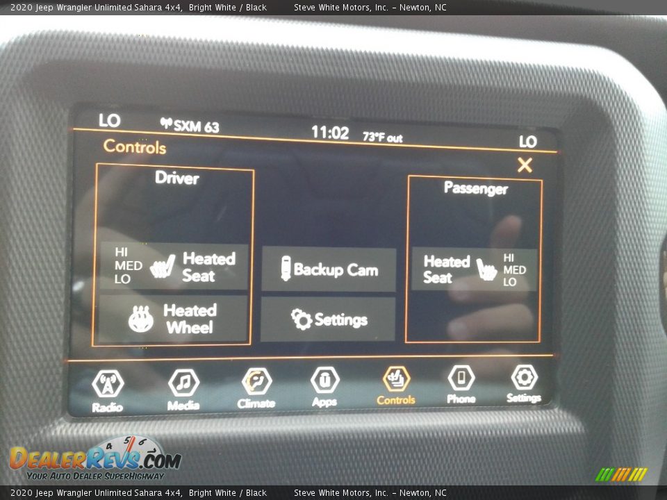 2020 Jeep Wrangler Unlimited Sahara 4x4 Bright White / Black Photo #23