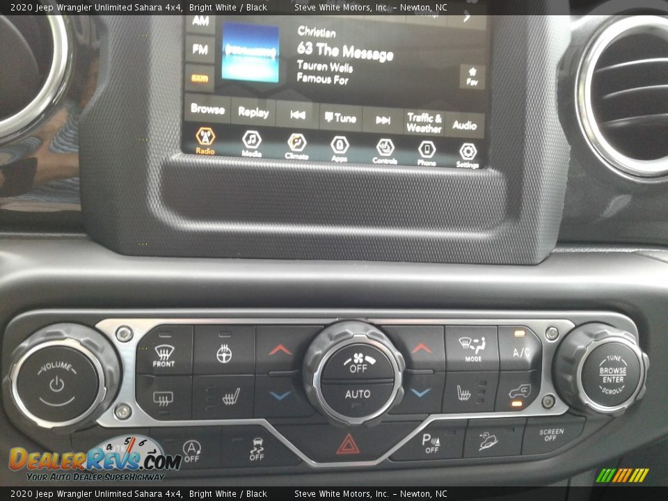 2020 Jeep Wrangler Unlimited Sahara 4x4 Bright White / Black Photo #25