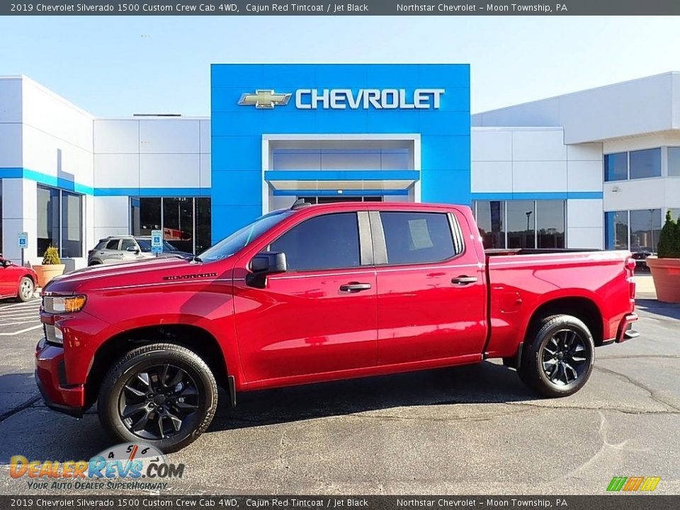 2019 Chevrolet Silverado 1500 Custom Crew Cab 4WD Cajun Red Tintcoat / Jet Black Photo #1