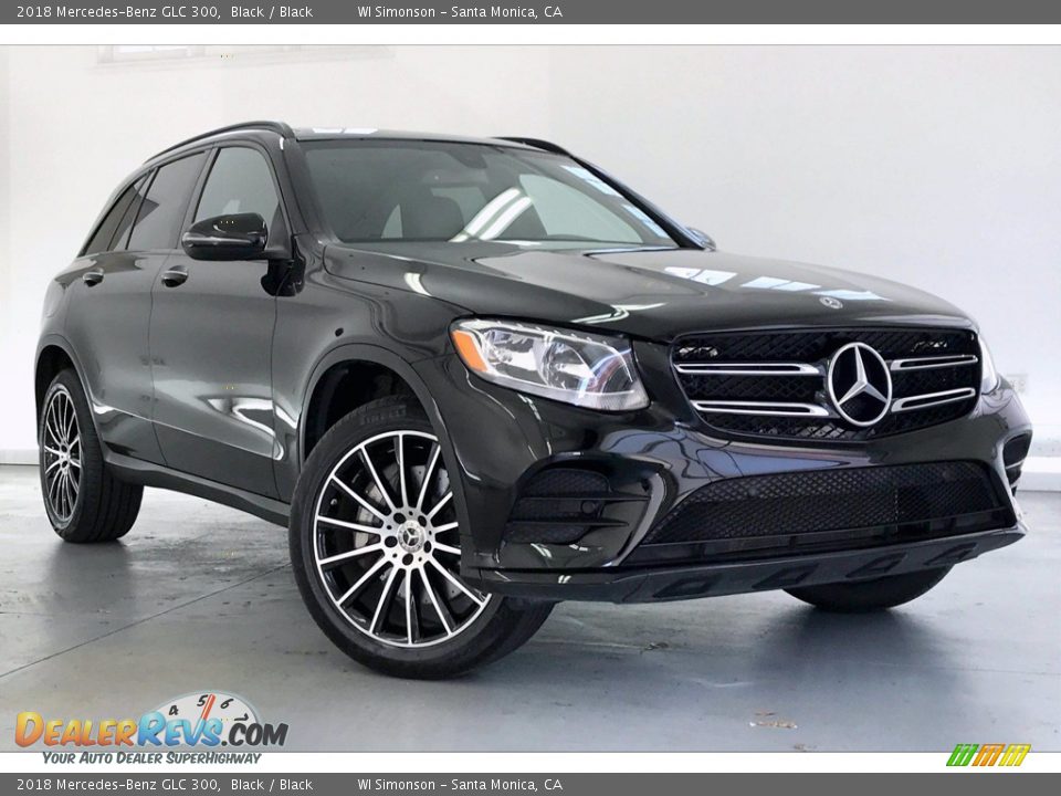 2018 Mercedes-Benz GLC 300 Black / Black Photo #34