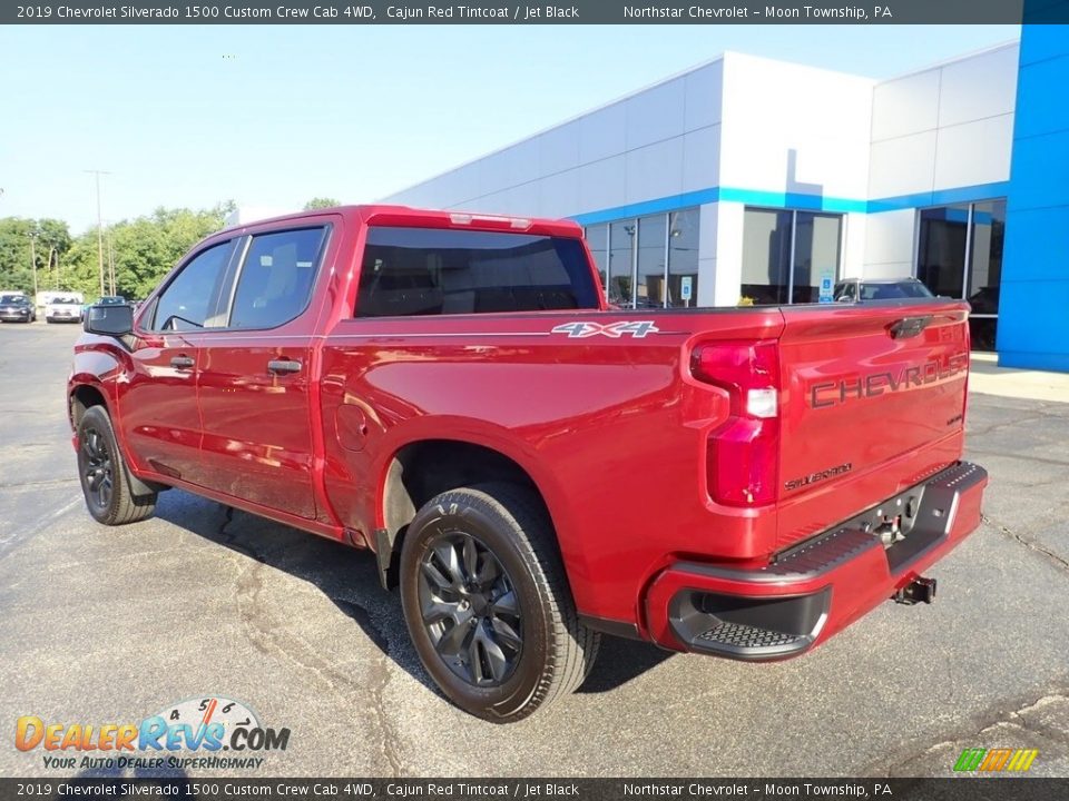 2019 Chevrolet Silverado 1500 Custom Crew Cab 4WD Cajun Red Tintcoat / Jet Black Photo #4