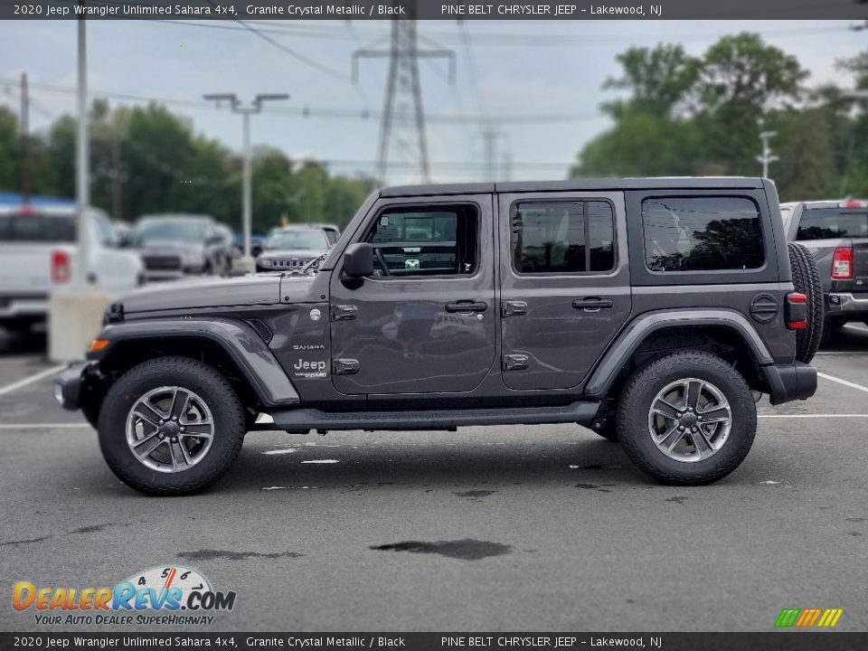 2020 Jeep Wrangler Unlimited Sahara 4x4 Granite Crystal Metallic / Black Photo #4
