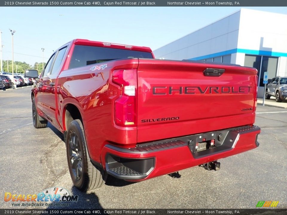 2019 Chevrolet Silverado 1500 Custom Crew Cab 4WD Cajun Red Tintcoat / Jet Black Photo #5