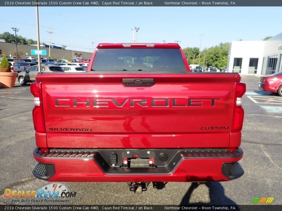 2019 Chevrolet Silverado 1500 Custom Crew Cab 4WD Cajun Red Tintcoat / Jet Black Photo #6