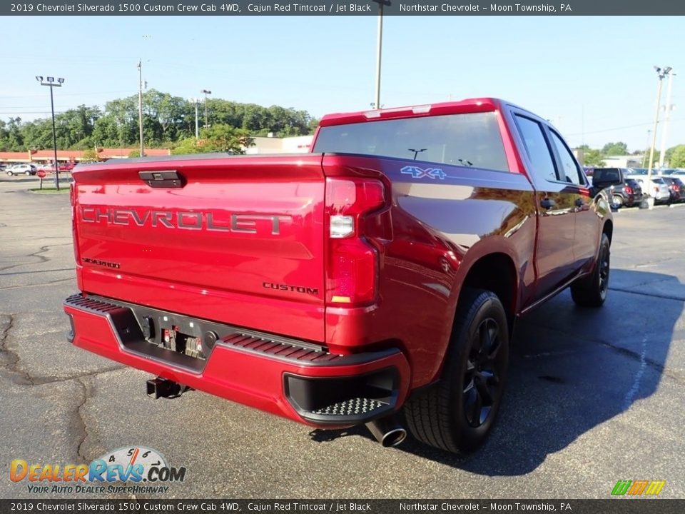 2019 Chevrolet Silverado 1500 Custom Crew Cab 4WD Cajun Red Tintcoat / Jet Black Photo #7