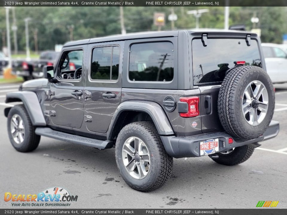 2020 Jeep Wrangler Unlimited Sahara 4x4 Granite Crystal Metallic / Black Photo #6