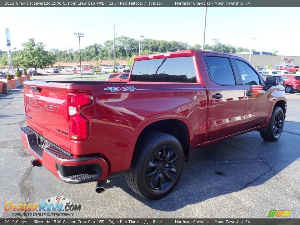 2019 Chevrolet Silverado 1500 Custom Crew Cab 4WD Cajun Red Tintcoat / Jet Black Photo #8