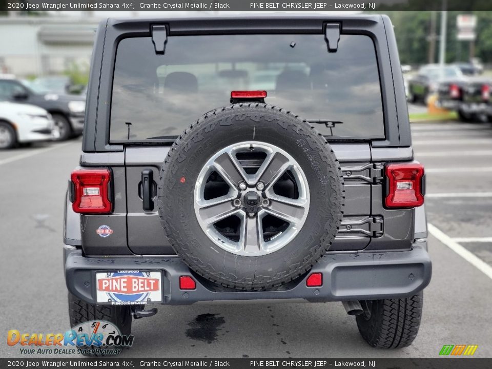 2020 Jeep Wrangler Unlimited Sahara 4x4 Granite Crystal Metallic / Black Photo #7