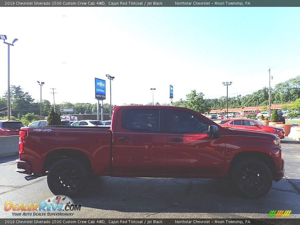 2019 Chevrolet Silverado 1500 Custom Crew Cab 4WD Cajun Red Tintcoat / Jet Black Photo #9