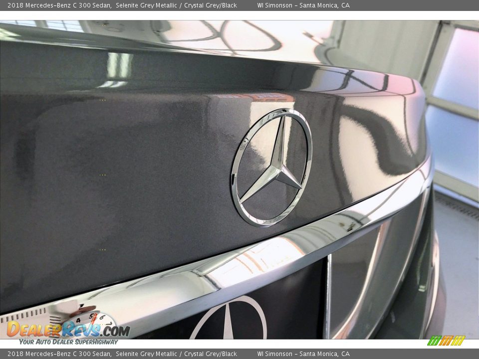 2018 Mercedes-Benz C 300 Sedan Selenite Grey Metallic / Crystal Grey/Black Photo #7