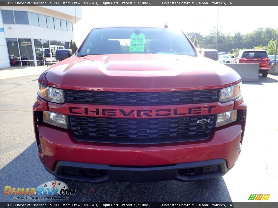 2019 Chevrolet Silverado 1500 Custom Crew Cab 4WD Cajun Red Tintcoat / Jet Black Photo #12