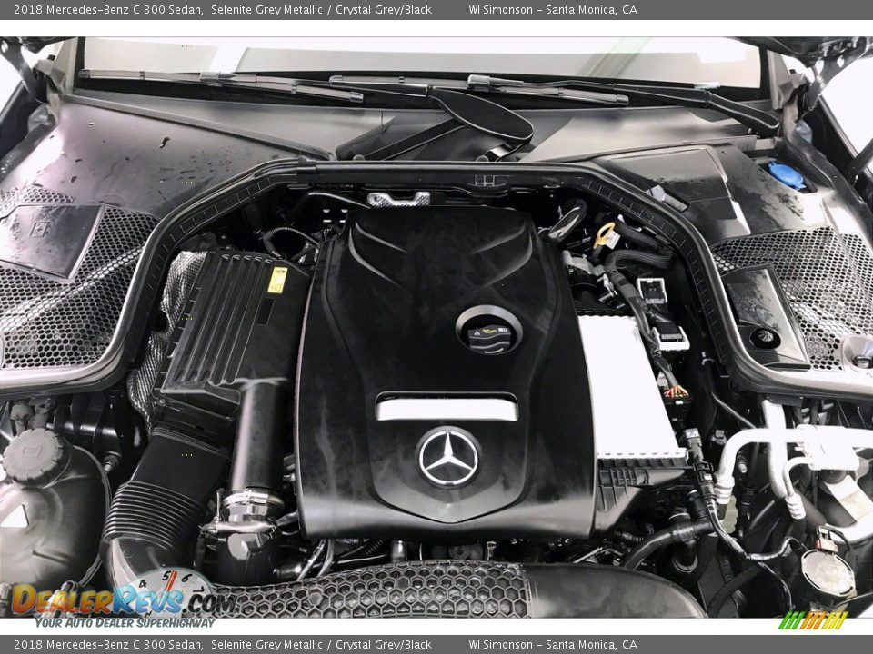 2018 Mercedes-Benz C 300 Sedan Selenite Grey Metallic / Crystal Grey/Black Photo #9