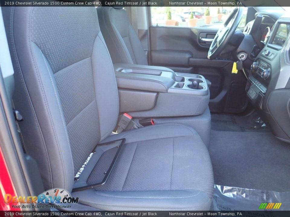 2019 Chevrolet Silverado 1500 Custom Crew Cab 4WD Cajun Red Tintcoat / Jet Black Photo #14