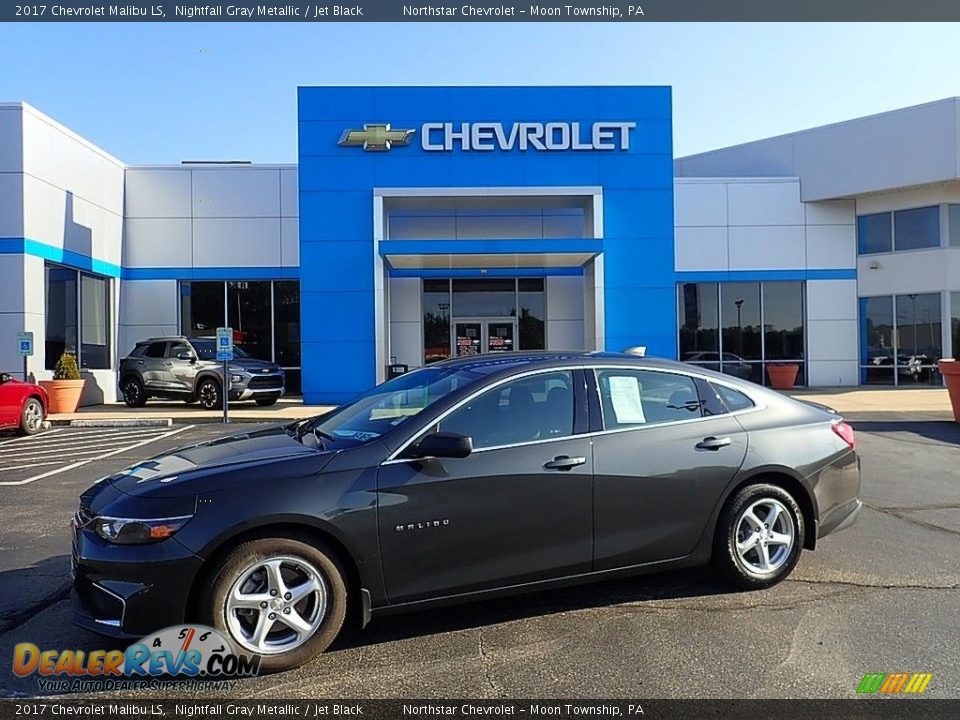2017 Chevrolet Malibu LS Nightfall Gray Metallic / Jet Black Photo #1