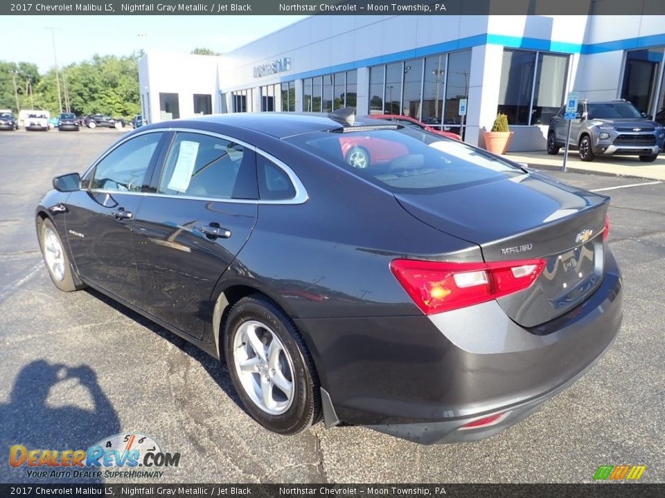 2017 Chevrolet Malibu LS Nightfall Gray Metallic / Jet Black Photo #4