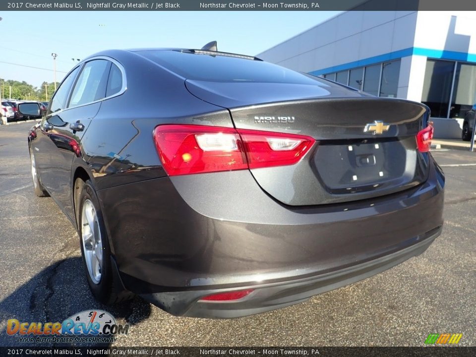 2017 Chevrolet Malibu LS Nightfall Gray Metallic / Jet Black Photo #5