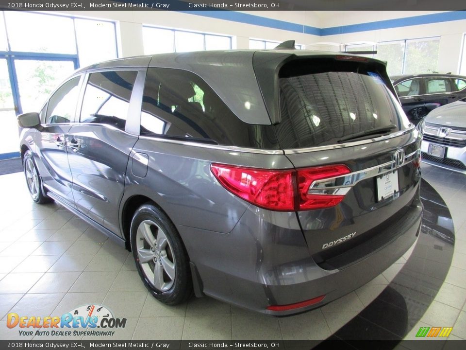 2018 Honda Odyssey EX-L Modern Steel Metallic / Gray Photo #9