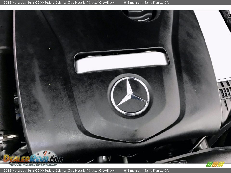 2018 Mercedes-Benz C 300 Sedan Selenite Grey Metallic / Crystal Grey/Black Photo #31