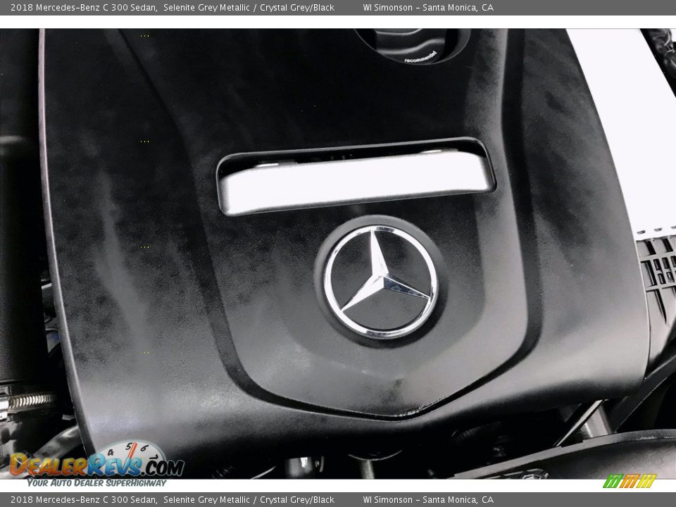 2018 Mercedes-Benz C 300 Sedan Selenite Grey Metallic / Crystal Grey/Black Photo #31