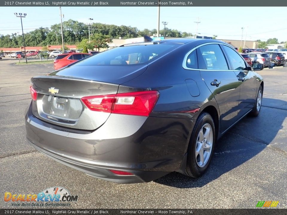 2017 Chevrolet Malibu LS Nightfall Gray Metallic / Jet Black Photo #8