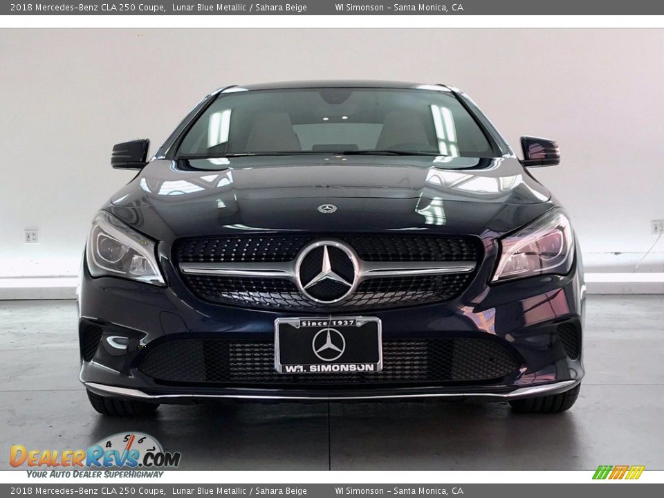2018 Mercedes-Benz CLA 250 Coupe Lunar Blue Metallic / Sahara Beige Photo #2