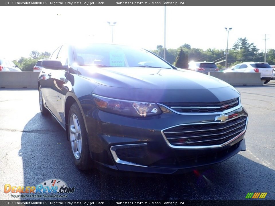 2017 Chevrolet Malibu LS Nightfall Gray Metallic / Jet Black Photo #12