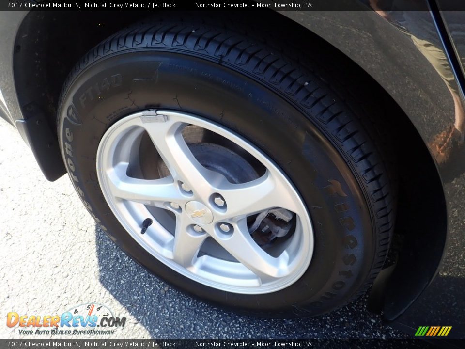 2017 Chevrolet Malibu LS Nightfall Gray Metallic / Jet Black Photo #14