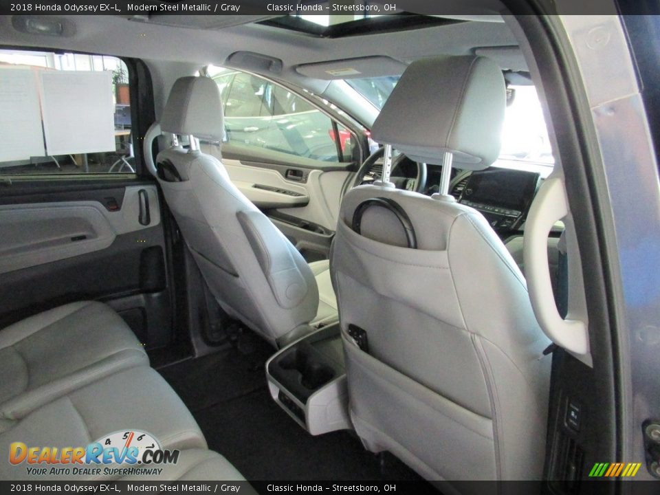 2018 Honda Odyssey EX-L Modern Steel Metallic / Gray Photo #18