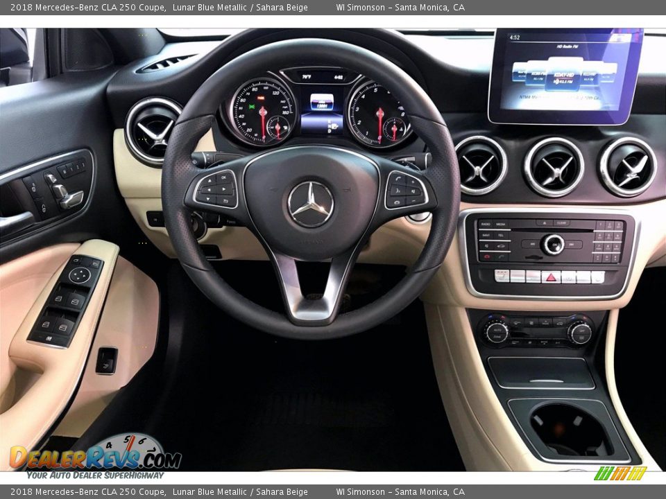 2018 Mercedes-Benz CLA 250 Coupe Lunar Blue Metallic / Sahara Beige Photo #4