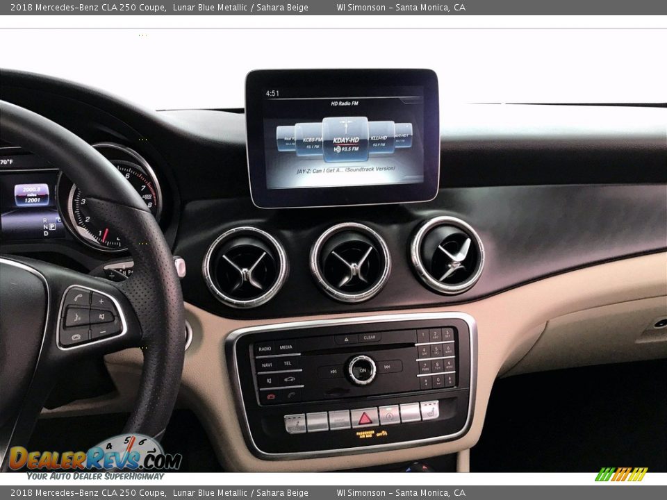 2018 Mercedes-Benz CLA 250 Coupe Lunar Blue Metallic / Sahara Beige Photo #5