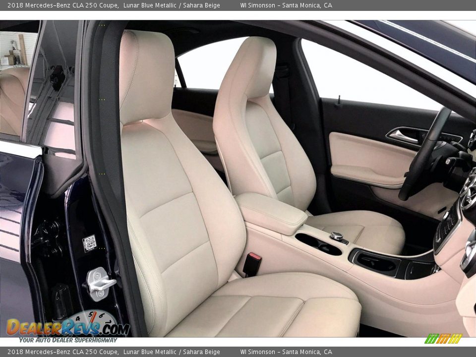 2018 Mercedes-Benz CLA 250 Coupe Lunar Blue Metallic / Sahara Beige Photo #6