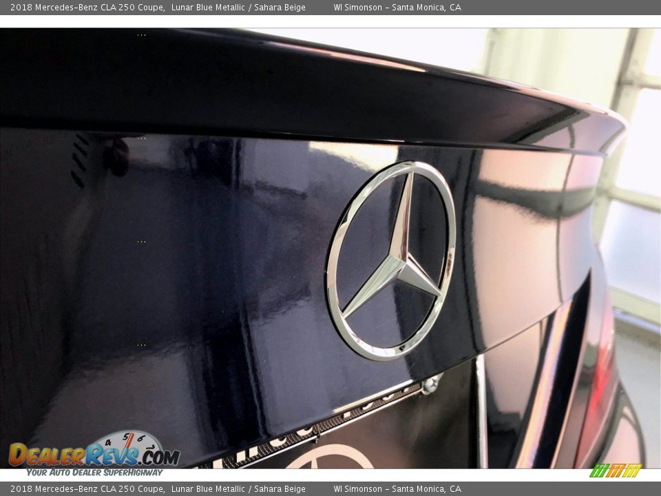 2018 Mercedes-Benz CLA 250 Coupe Lunar Blue Metallic / Sahara Beige Photo #7