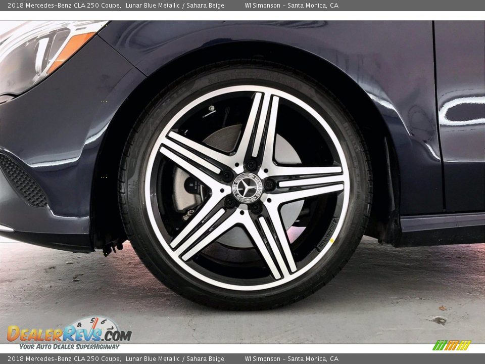2018 Mercedes-Benz CLA 250 Coupe Lunar Blue Metallic / Sahara Beige Photo #8