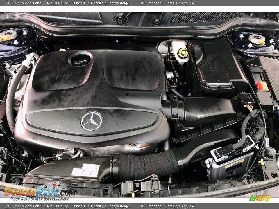 2018 Mercedes-Benz CLA 250 Coupe Lunar Blue Metallic / Sahara Beige Photo #9