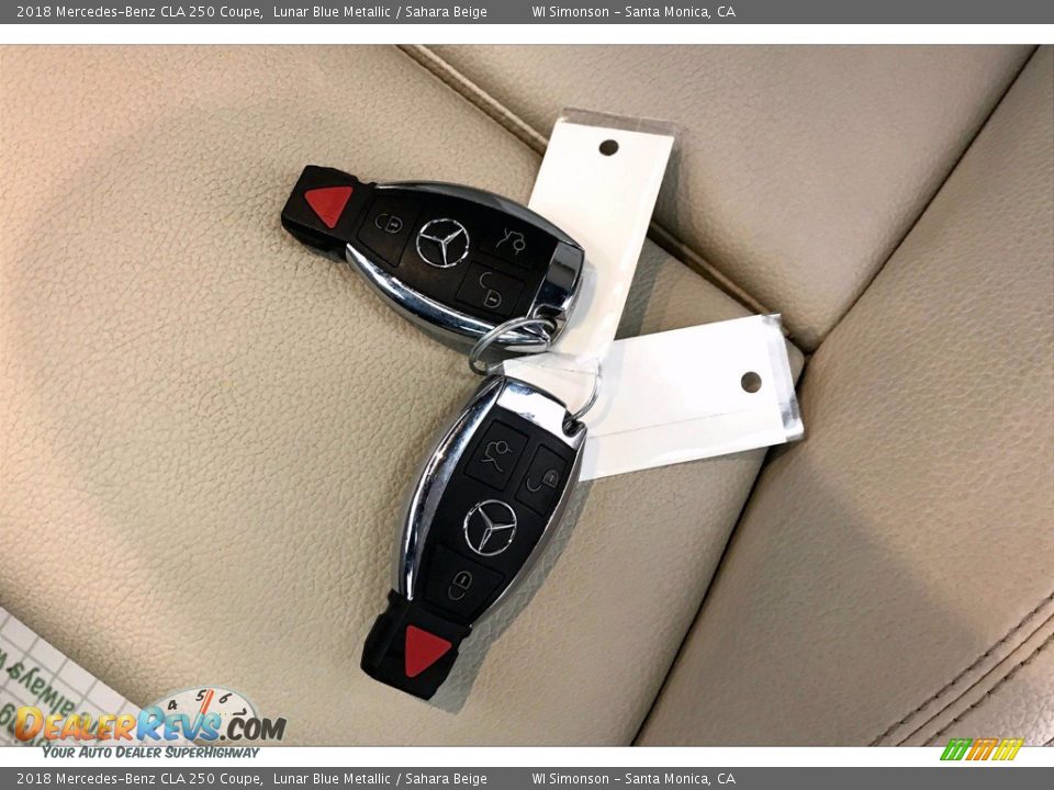 2018 Mercedes-Benz CLA 250 Coupe Lunar Blue Metallic / Sahara Beige Photo #11