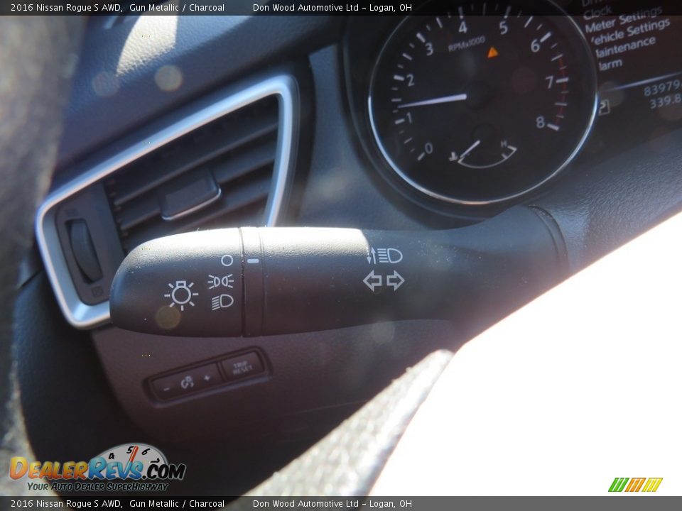 2016 Nissan Rogue S AWD Gun Metallic / Charcoal Photo #22