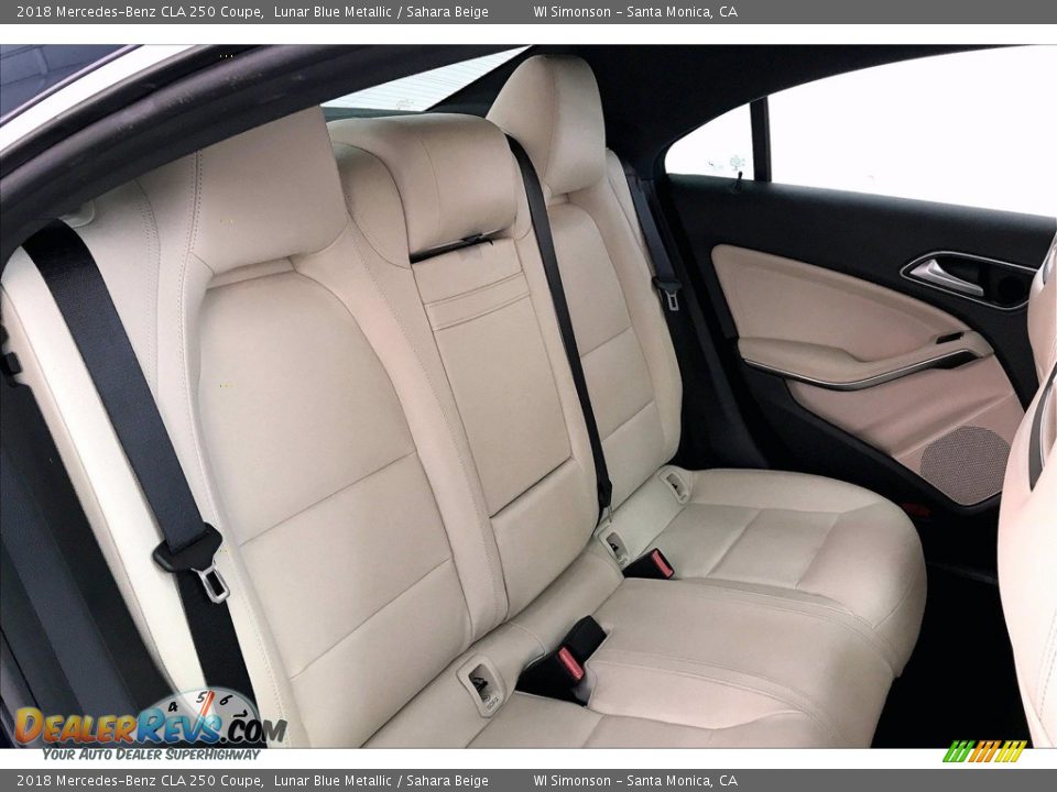 2018 Mercedes-Benz CLA 250 Coupe Lunar Blue Metallic / Sahara Beige Photo #13