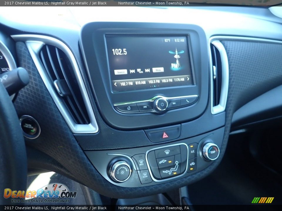 2017 Chevrolet Malibu LS Nightfall Gray Metallic / Jet Black Photo #27